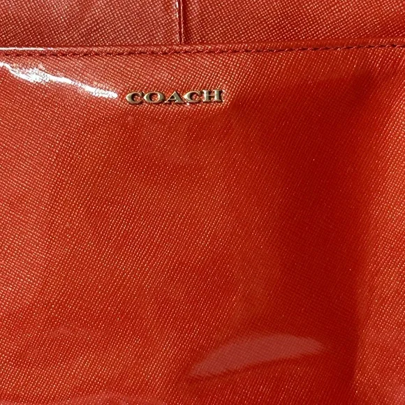 Coach Red Patent Leather Shoulder Bag - Picture 2 of 12